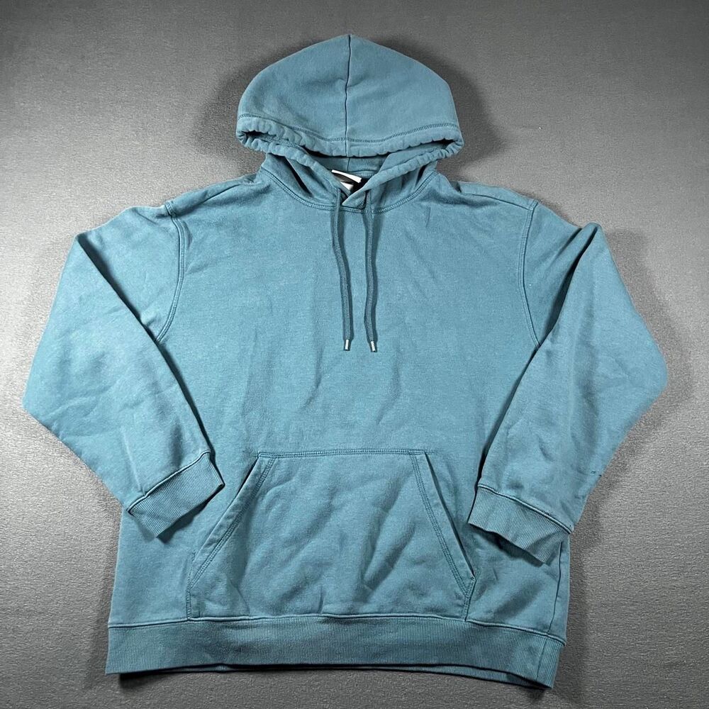 H-m Men's Blue and Green Hoodie